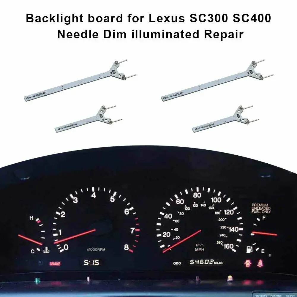 Backlight board for Lexus SC300 SC400 Needle Dim illuminated Repair