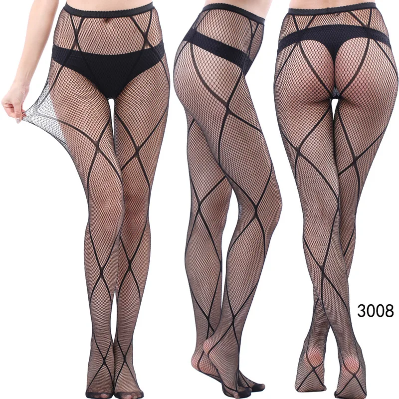 

FREEAUCE Women Sexy Tights Long Stockings Lingerie Cosplay Hosiery Open Crotch Pantyhose Plus Size Thigh High Garters Fishnets