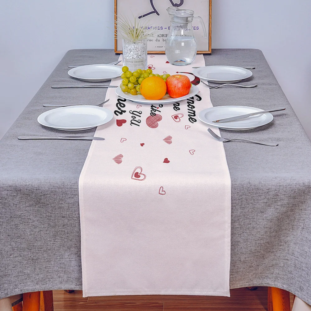 

Mother's Day Pink Background Table Runner Decoration Home Decor Dinner Table Decoration Table Decor