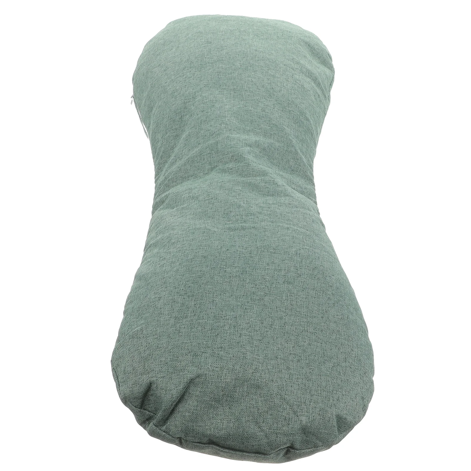 وسادة من خشب الشيح لدعم الرقبة، قماش كتان صيفي لتخفيف عنق الرحم، تصميم مريح للنوم والاستخدام القطني