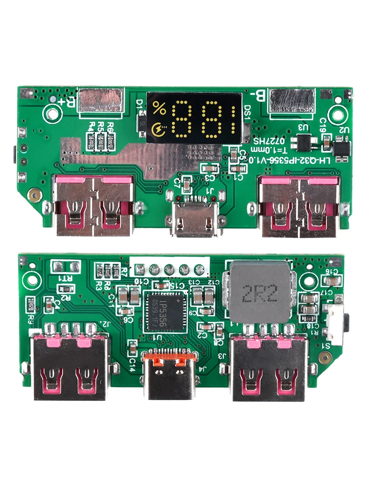 Bateria litowa szybka moduł ładowania DIY płyta główna sterująca zasilanie mobilne wiele protokołów szybkiego ładowania interfejs USB typu C