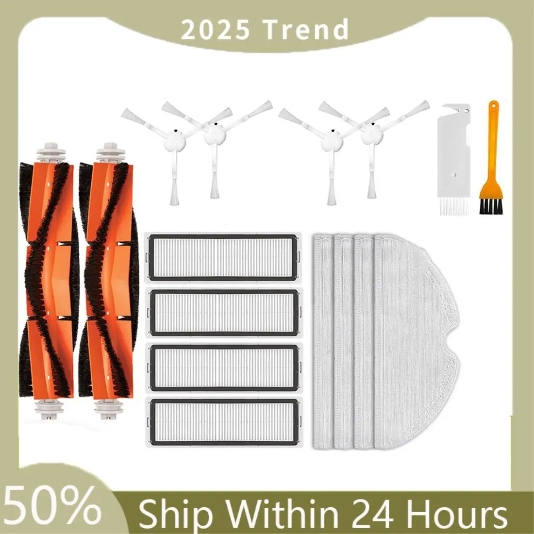 A75X أفضل استبدال قطع الغيار استبدال الملحقات ل Xiaomi روبوت مكنسة كهربائية ممسحة 2C الأنظف XMSTJQR2C