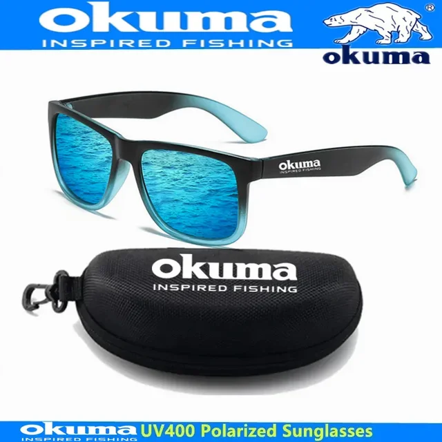 OKUMA Spolaryzowane okulary przeciwsłoneczne Ochrona UV400 dla mężczyzn i kobiet Outdoor Hunting Fishing Driving Bicycle Sunglasses Opcjonalne pudełko