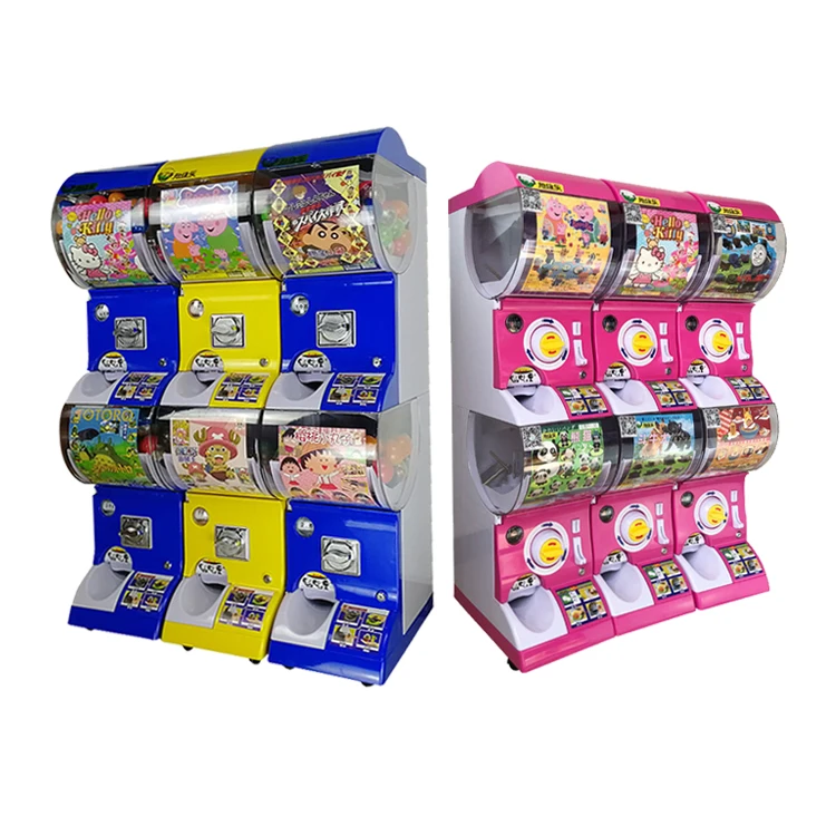 

Gacha Candy Bouncy Ball Gumball Machine Electronic Coin Operated Toys Metal Candy Vending Machine For Kids 220v Voltage