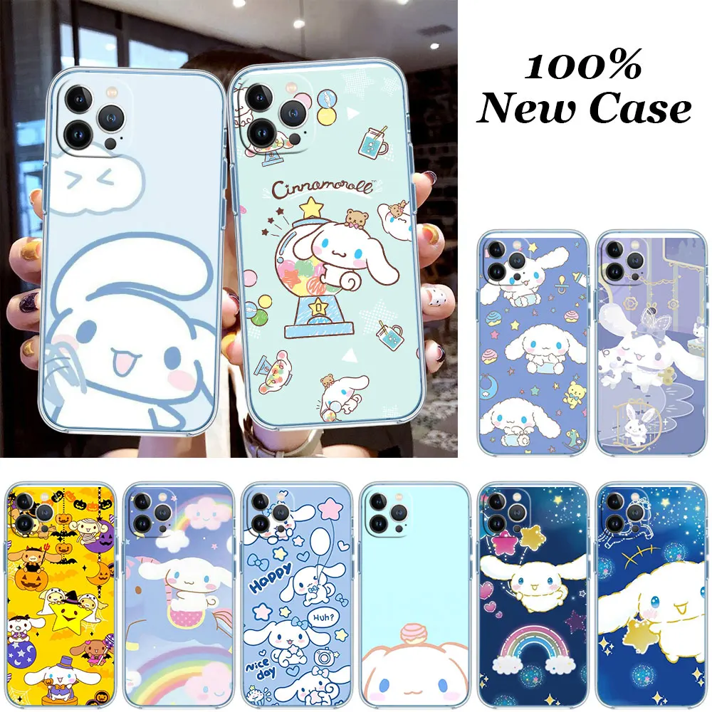 Cinnamoroll Case for Moto G72 G71 G24 G73 G31 G34 G32 E40 E30 E22I E22 E20 E13 E7 G04 G6 G7 Play Plus Power