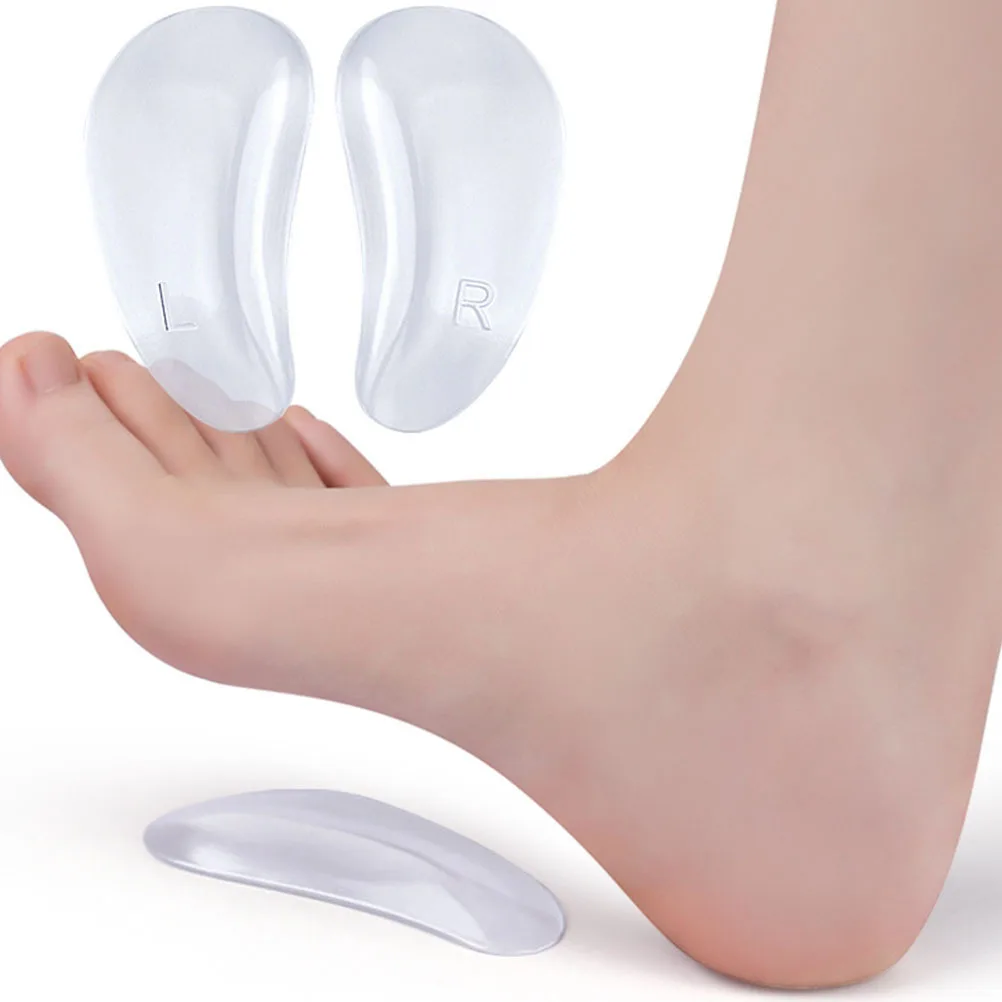 

3Pair Foot Arch Support Pads Breathable Forefoot Cushions Adhesive High Heel Pads Non-Skid Shoe Inserts for Girls