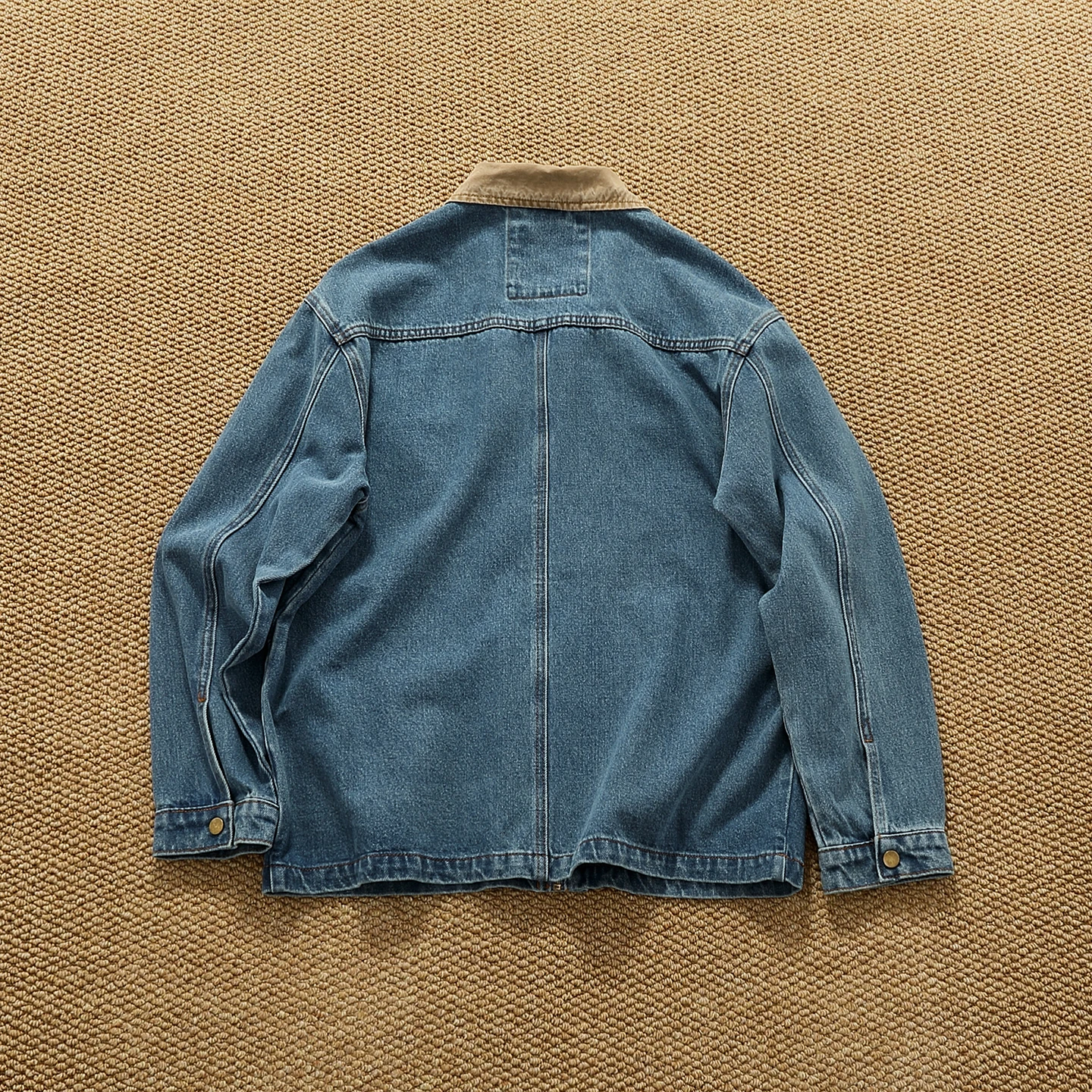 ウェイドデニムジャケット メンズ アメリカンカジュアル ベーシック スタイル ヴィンテージ ワークウェア コートカラー スタンドカラー コットン100% ファッション アーバン 春秋