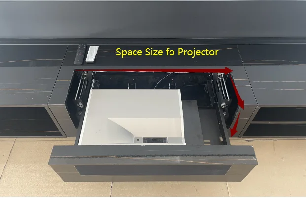 Formovie Theater-Soporte motorizado para TV láser, armario con pantalla de proyección ALR UST