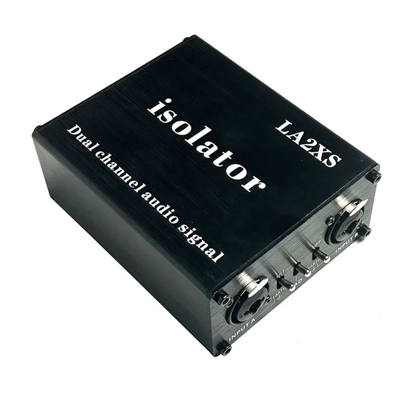 

1Pcs Audio Isolator Audio Signal Isolator Eliminates Current Noise Dual-Channel 6.5 XLR Mixer Audio Isolator LA2XS