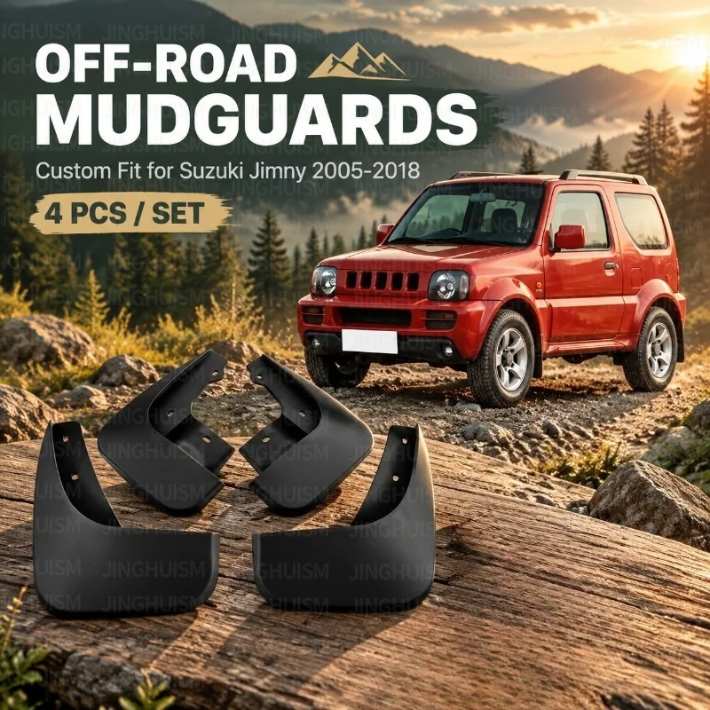Mudguards FOR Jiminy Suzuki 2005-2018 Automotive Fenderss Car Mud Flaps Vehicle Exterior Decor ABS Protective Accessories