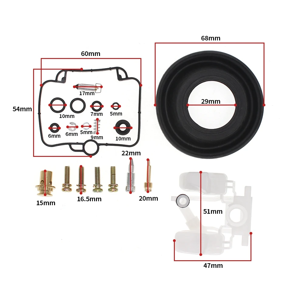 For Suzuki Katana 750 GSX750F 1989–1997 4 Sets Carburetor Repair Kit Carb Rebuild Repair Kit