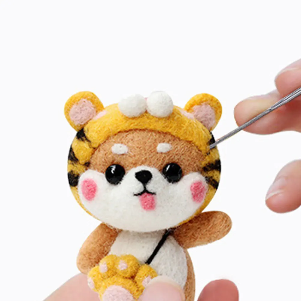 

48Pcs Wool Felt Handmade Accessories 36 Color Felt Flowers for Crafts Clothing Decoration Parts Accessories Flower