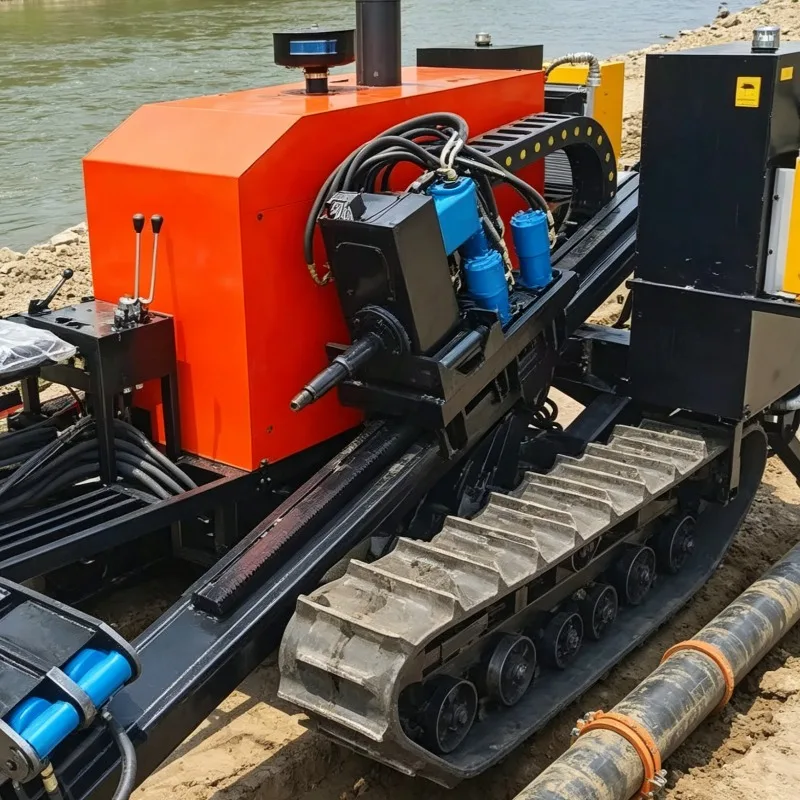 Customized Self Propelled Trenchless Drill 350KN Pull for Water Pipeline 450m 13500N.m Torque Auto Rod