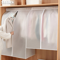 Clothing Dust Cover Transparent Dress Garment Dust Cover Storage Bag Case Organizer Wardrobe Clothing Hanging Dust Proof Bag