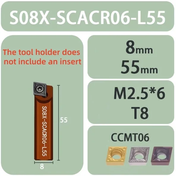 

S08/10X-SCACR/SCMCN/SCACL06 S16X-SCACR/SCMCN/SCACL09 portable excavator boring machine special boring tool inside hole tool rod