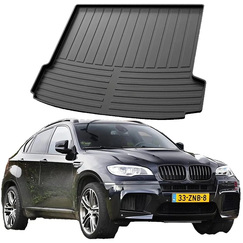 Upgrade TPE Car Rear Trunk Mats Storage Pads Cargo Tray Dustproof Waterproof Protecion Cushion For BMW X6 E71 F16 2009-2019