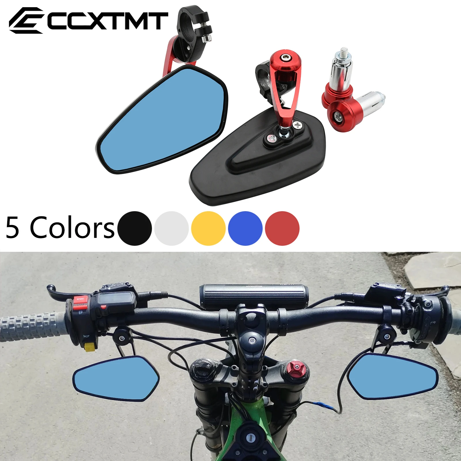 Motorcycle CNC Rearview Handlebar Rearview Mirror Bar End Handlebar Mirror For Sur-Ron Light Bee S & X For Segway X160 X260