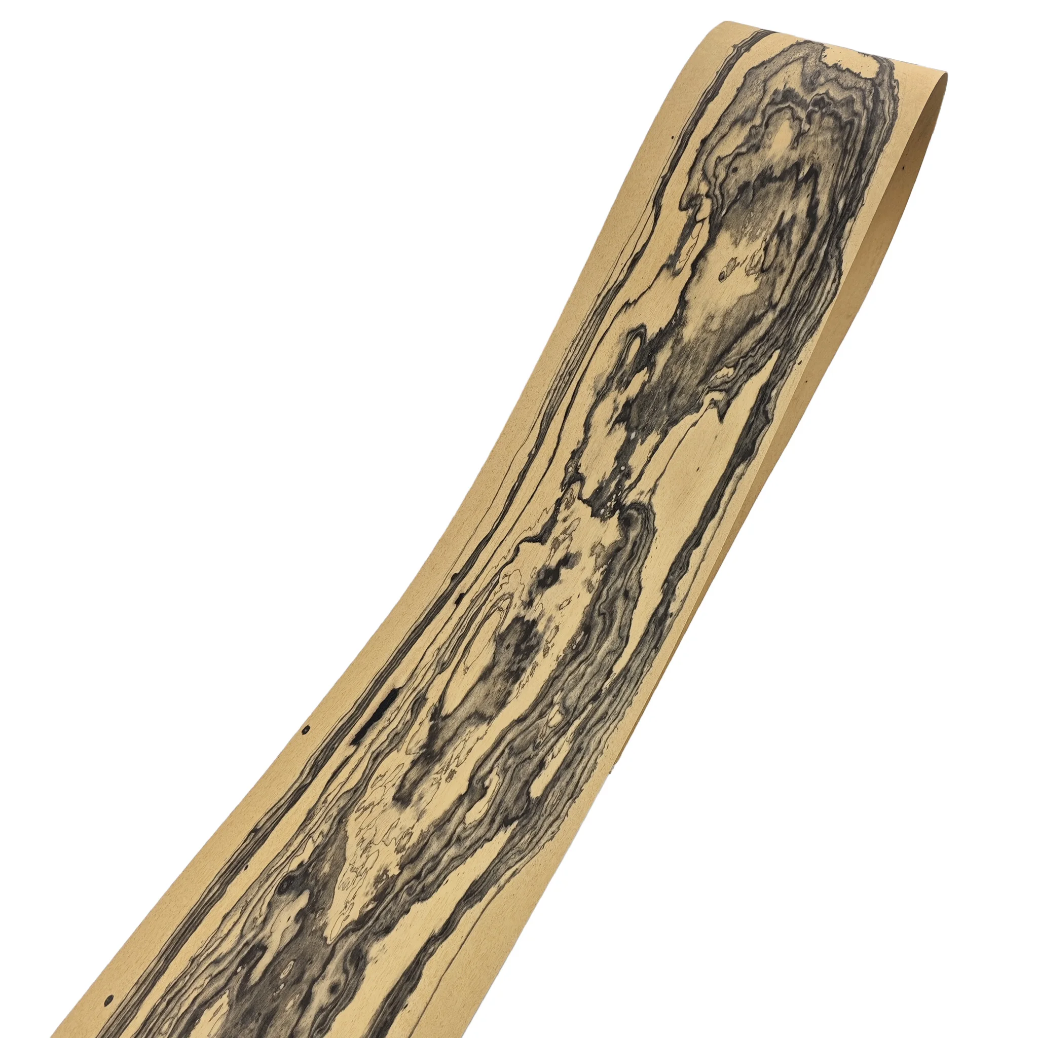 

Натуральный шпон из черного сандалового дерева и эбенового дерева 0,5 мм, сортировка Bookmatched, для корпусов гитар, 2х0,2 метра