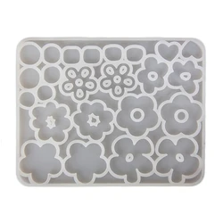 Flower Pendant Silicone Mold Resin Casting Molds for Epoxy Resin UV Resin Pendant Earring Jewelry Keychain Making