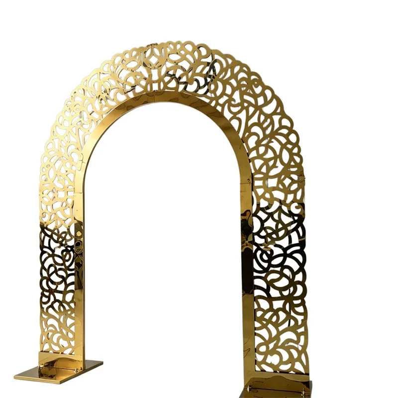 Wrought iron wedding arch background flower arch panel wedding stage decoration props