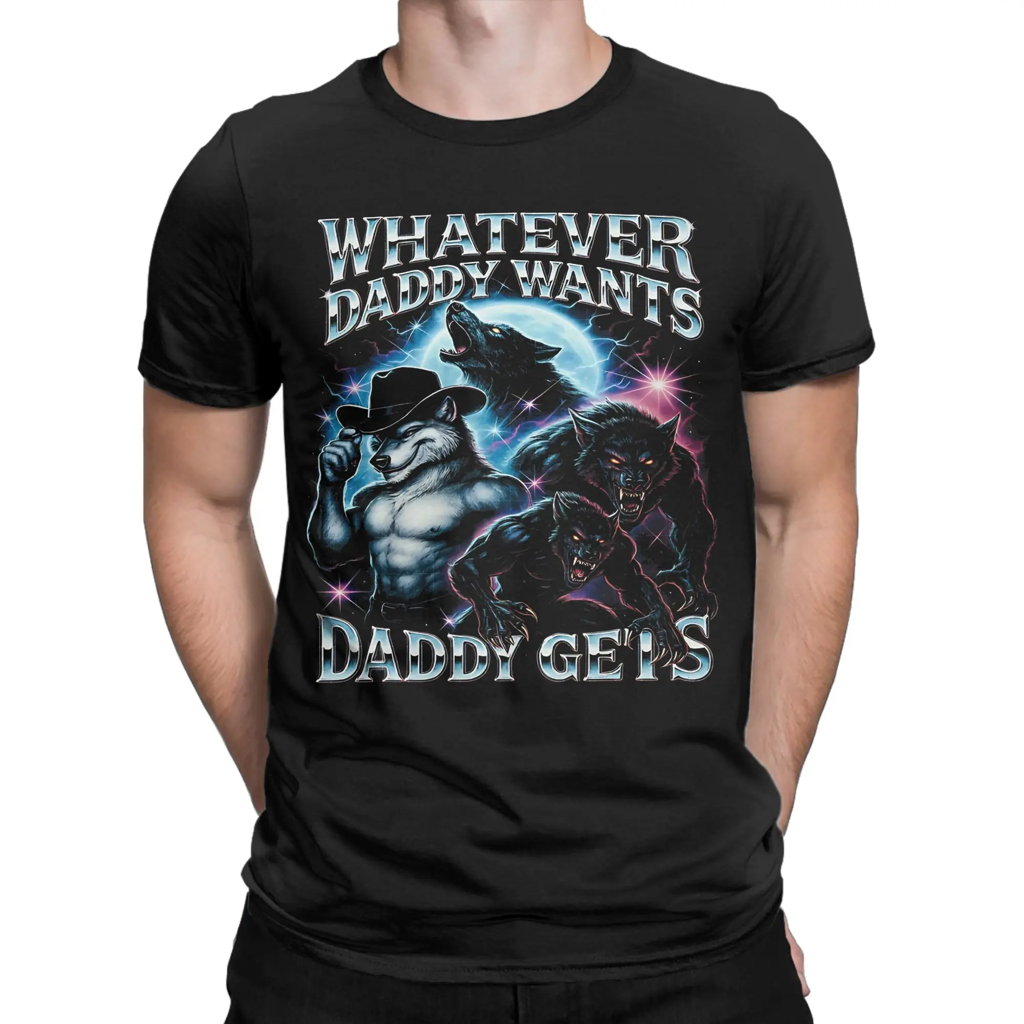 Whatever Daddy Wants Daddy Gets  Merch Unisex T Shirts Pure Cotton Tee Graphic Printed  T-shirt Clothing