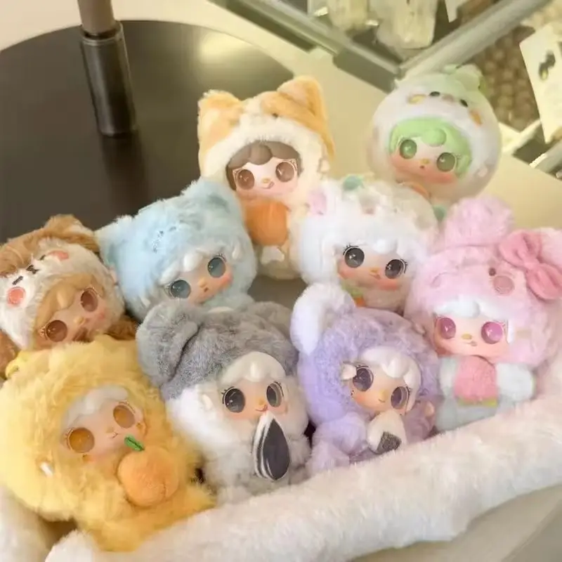 

Yooki V10 Hug Food Shop Plush Blind Box Mini Mystery Box Bag Pendant Doll Anime Figures Decorative Collection for Girl Gift Toys