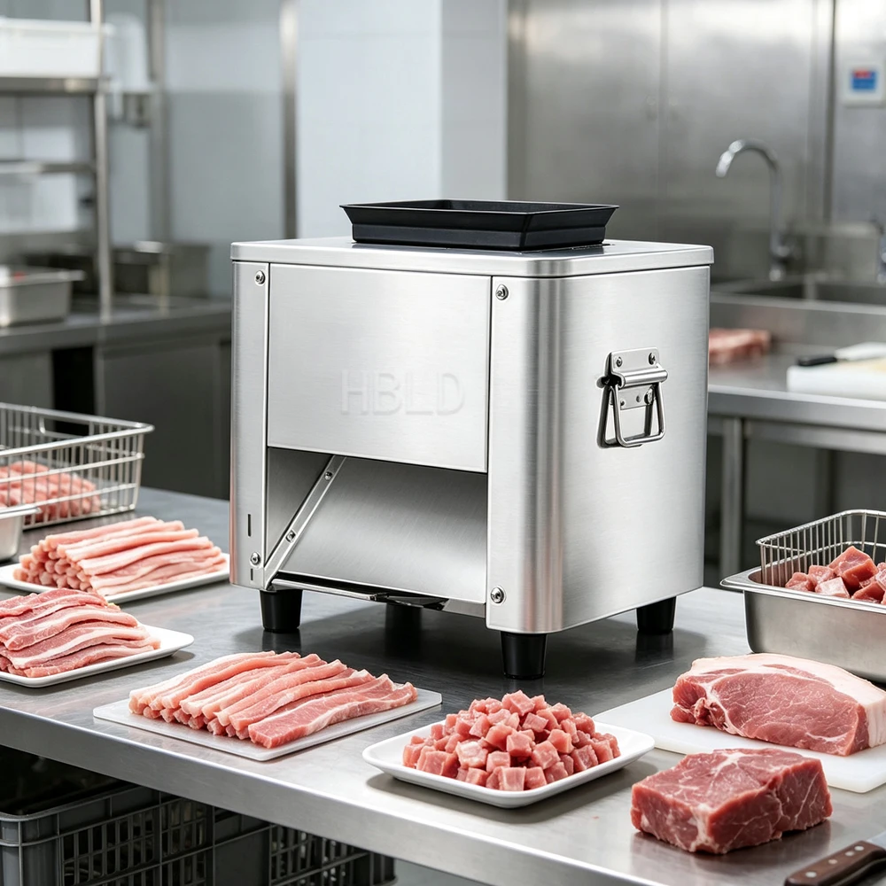 Electric Meat Slicer Commercial Meat Cutting Machine Stainless Steel Shredder for Catering Business