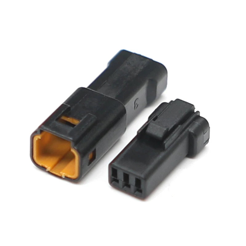 

10 set 03R-JWPF-VSLE 3Pin Black Automotive waterproof Connector Male and female connector plug 03T-JWPF-VSLE