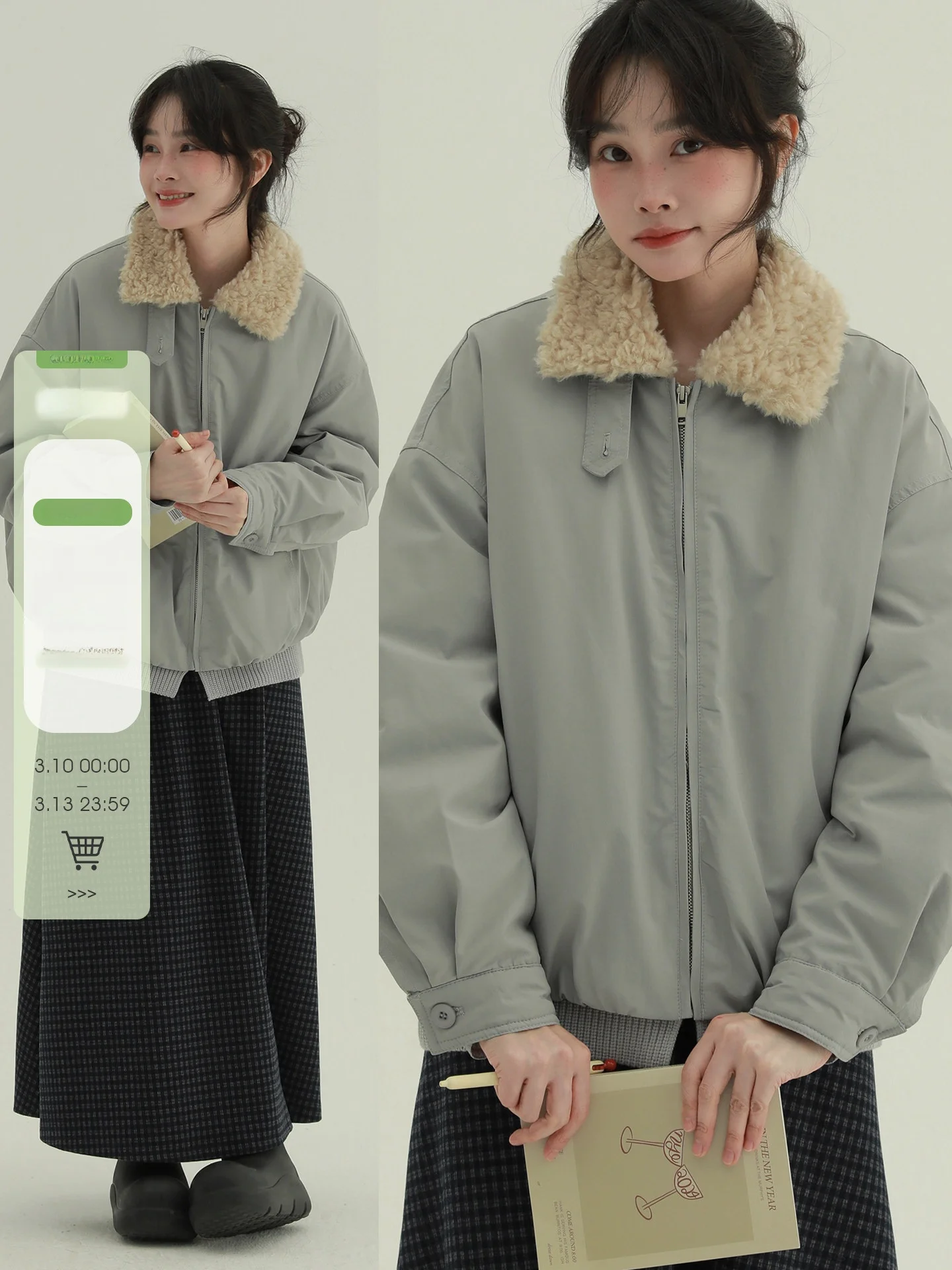 

Rare Winter Note ort Knitted Puffer Jaet Thi Warm Coat with Fur Collar Casual Sle Women's Winter Outerwear