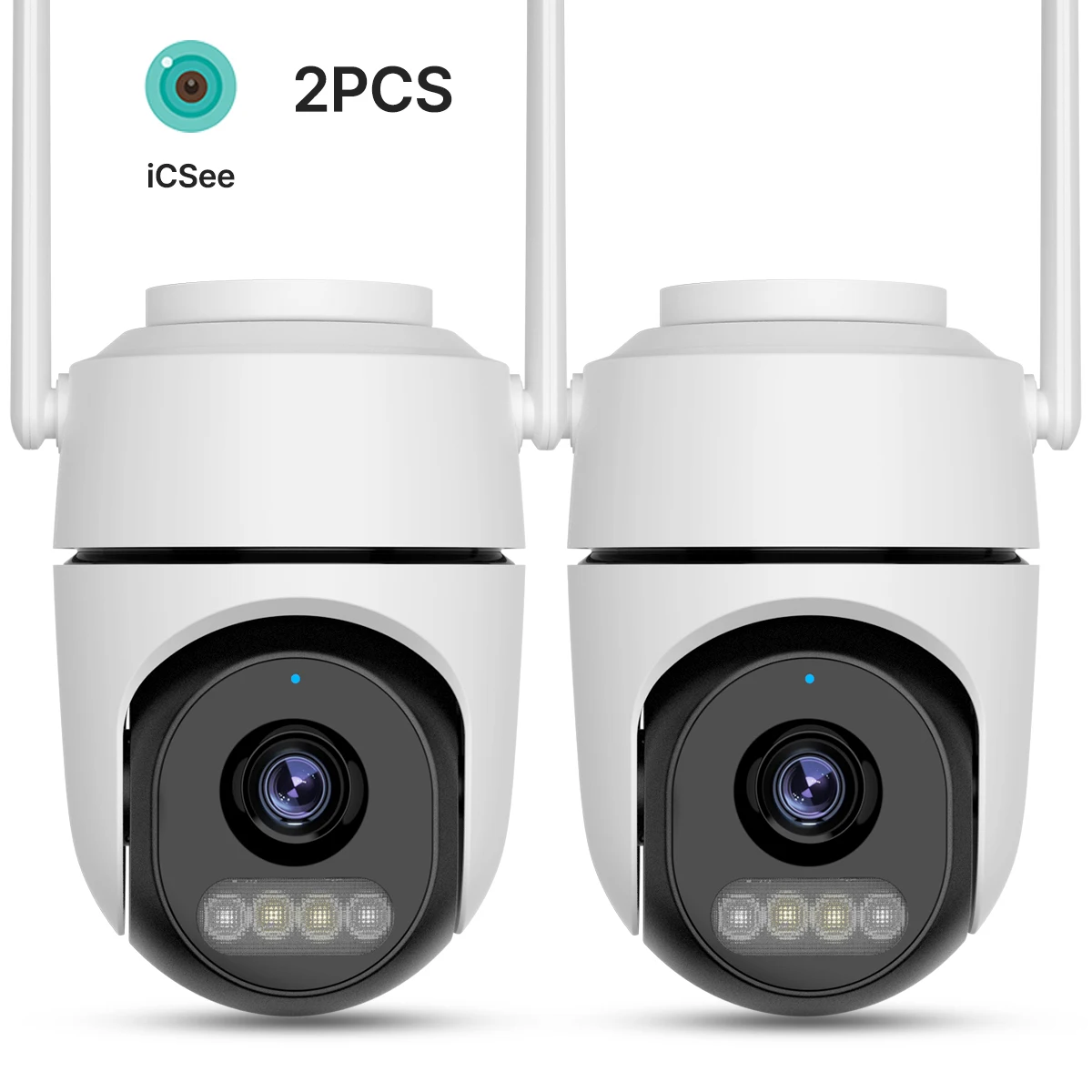 2台セット-屋外ptz-ipカメラ-wifi対応-家庭用ビデオ監視・セキュリティカメラ-icsee認証済み