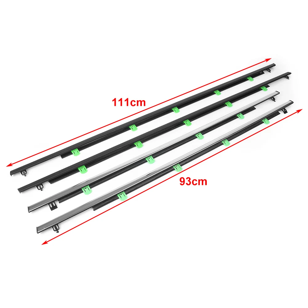 Untuk CR-V Jendela luar mobil Trim cetakan Weatherstrip sabuk segel cuaca Strip untuk Honda CRV 2007 2008 2009 2010 2011