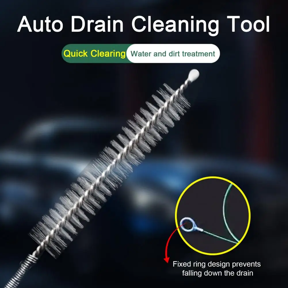 300CM Car Drain Cleaning Tool Drain Hole Car Cleaning Pipe Brushes Flexible Drain Dredge Sunroof Cleaning Scrub Brush Clean Tool