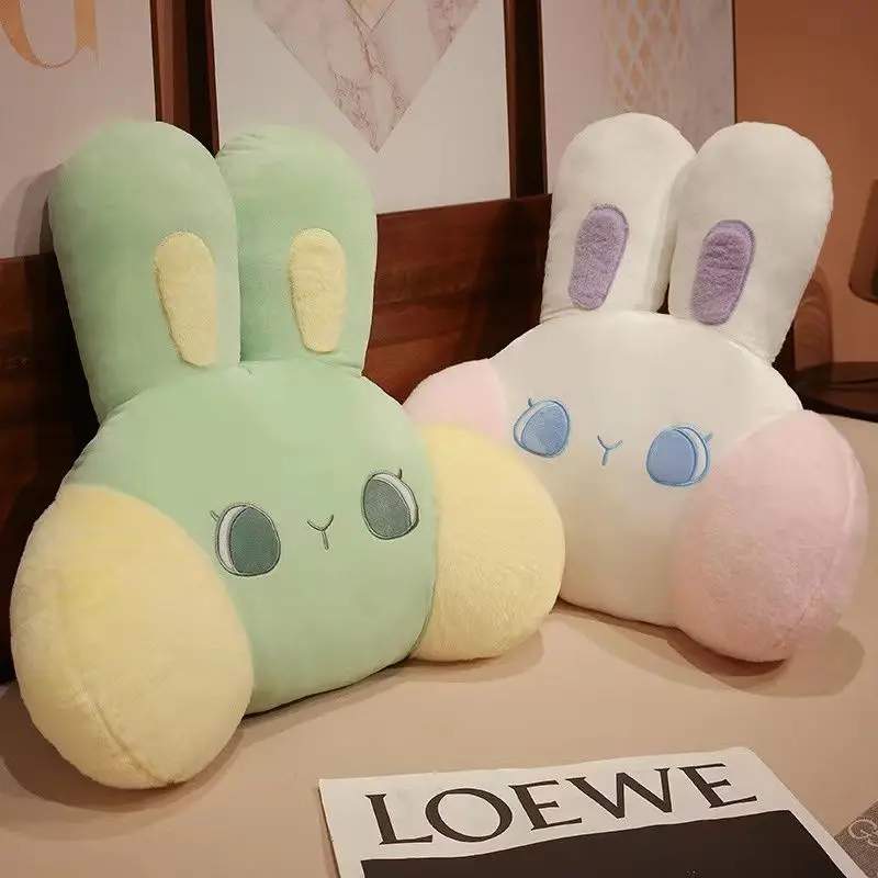 

Cute Rabbit Seat Cushion Car Lumbar Office Sitting Backrest Chair Waist Protection Sofa Mat Sofa Bedside Decorations Pillows