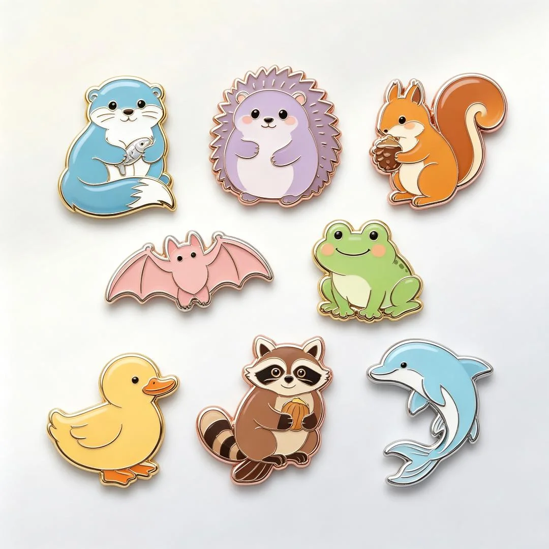 Custom Badge Design Your Own Lapel Pin Woodland Animal Embroidered Patch Sew on Jacket Hat Accessory Souvenir
