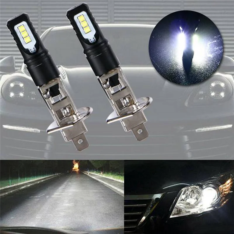 6000K Super Helder Wit 6000lm Drl 4x H1 Led Koplampkit Grootlicht