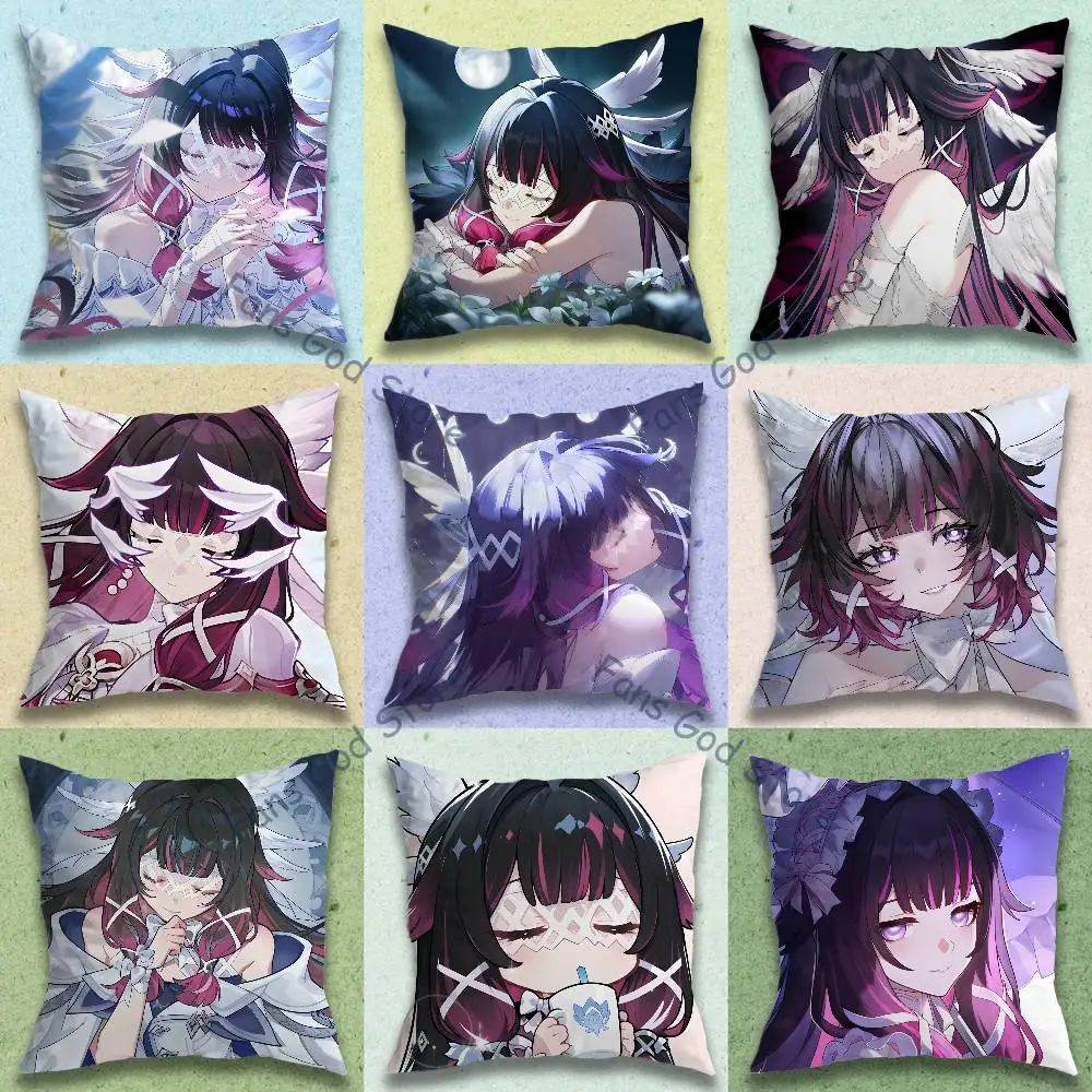 G-Genshin Columbina Pillow Case cute cartoon anime peripheralsBedroom Sofa Decorative Cushion Cover Soft Cushion Cover