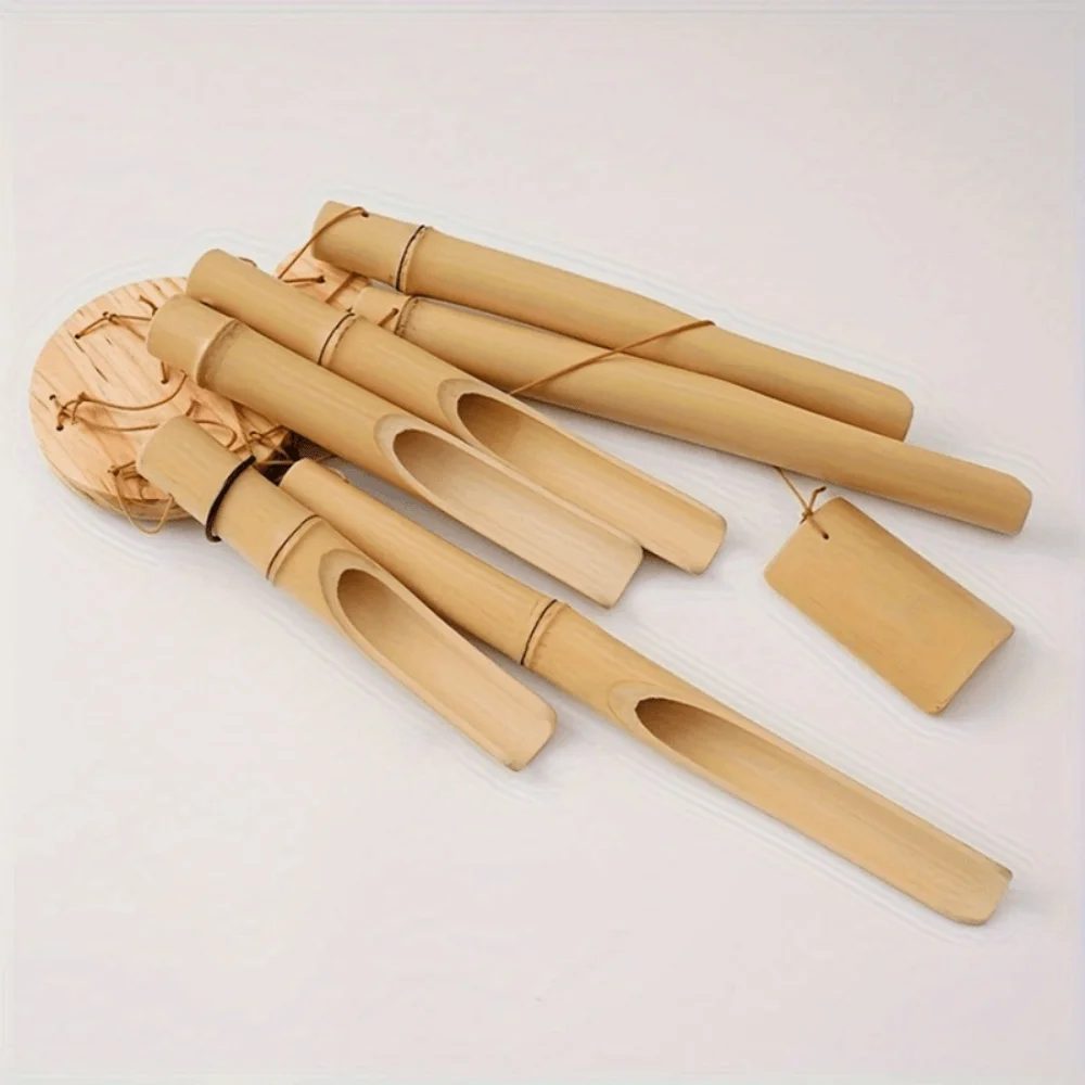 Retro 6 Tubes Bamboo Wind Chime Handmade Hand-Carved Hang Decorations Relaxing Sound Soothing Garden Art Crafts Outdoor