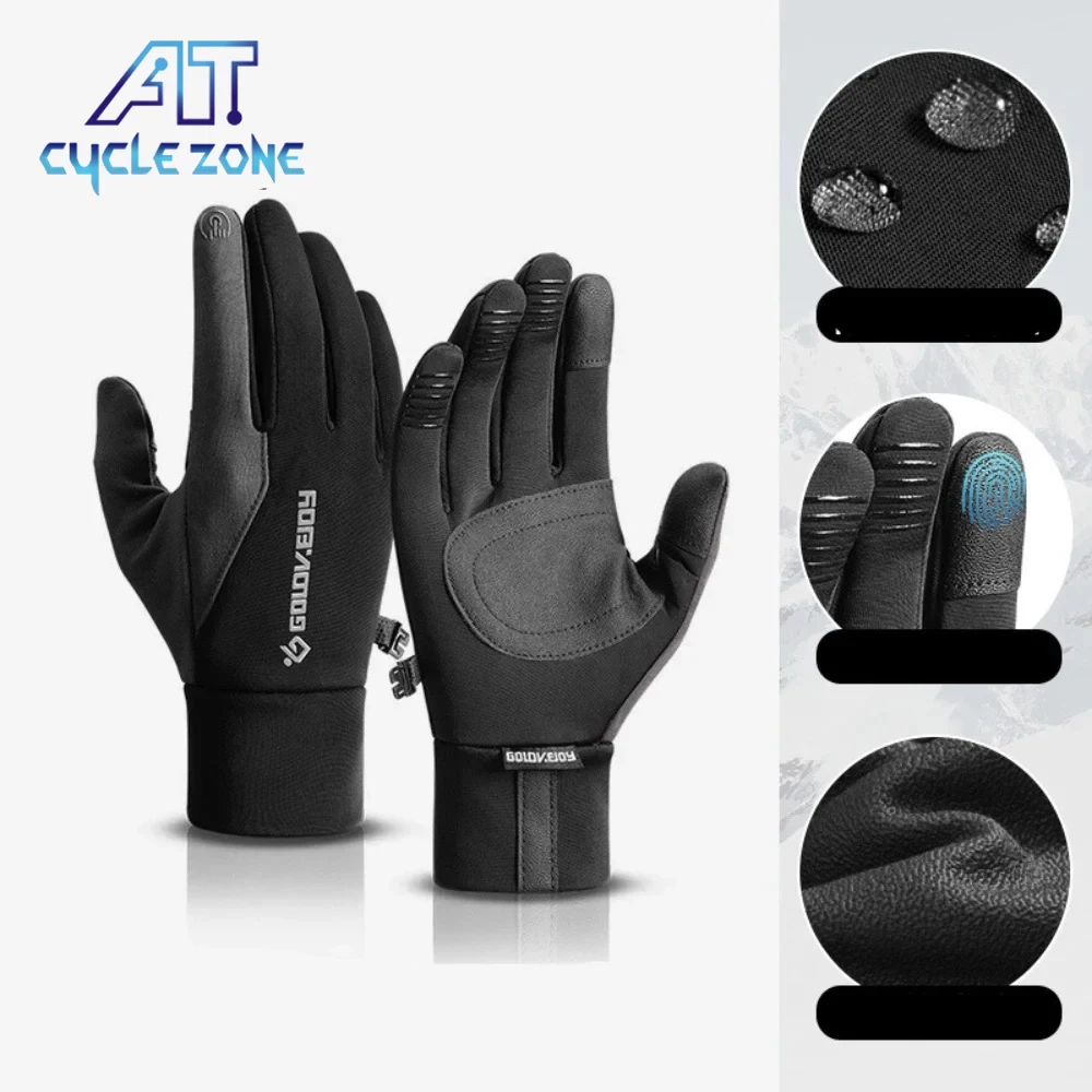 

Cycling Touch Screen Gloves M/L/XL Winter Windproof Non-slip Gloves Outdoor Skiing Riding Warming Motorbike Gloves for Men Women