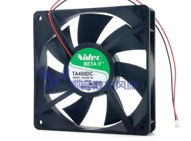 

Nidec A34346-16L DC 12V 0.33A 120x120x25mm 2-Wire Server Cooling Fan