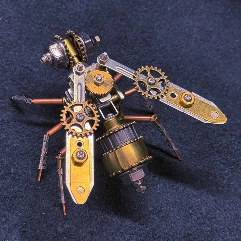 

3D Metal Bee Insect Assembly Model Building Kits for Kids Adults 3D Puzzles Cyberpunk Insects DIY Toys