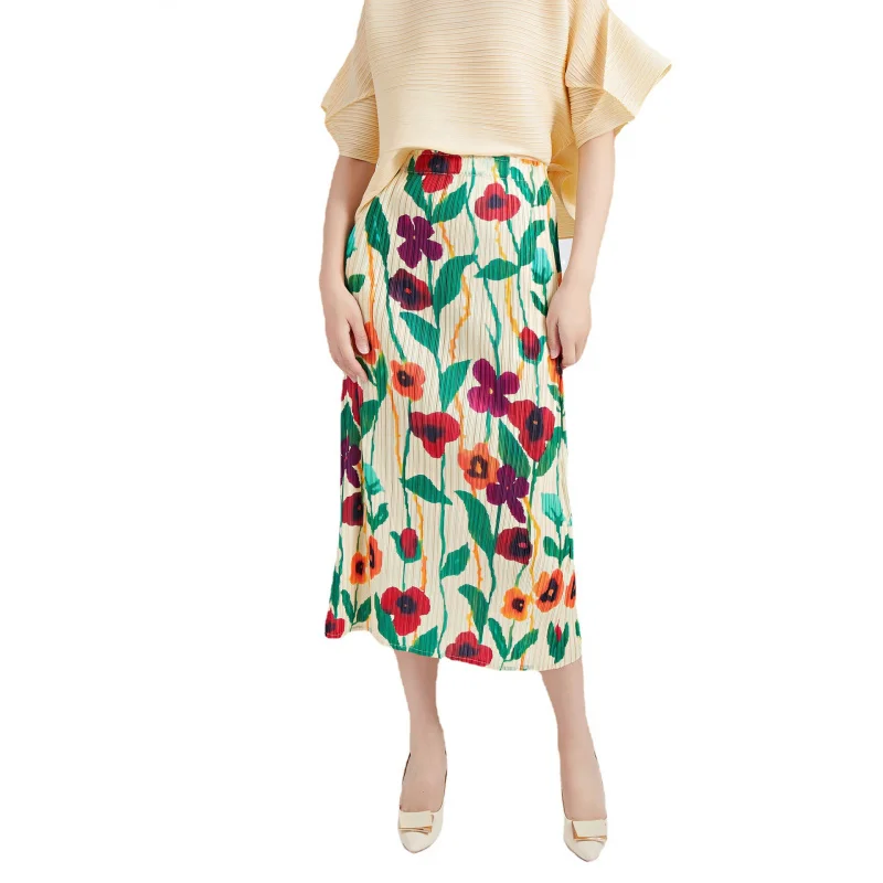 تنورة مياكي ملفوفة بنصف الجسم ملفوفة على الورك صيفية جديدة رائجة البيع ونصف مستقيم على الطراز القديم الشهير [23510zsj-K687]