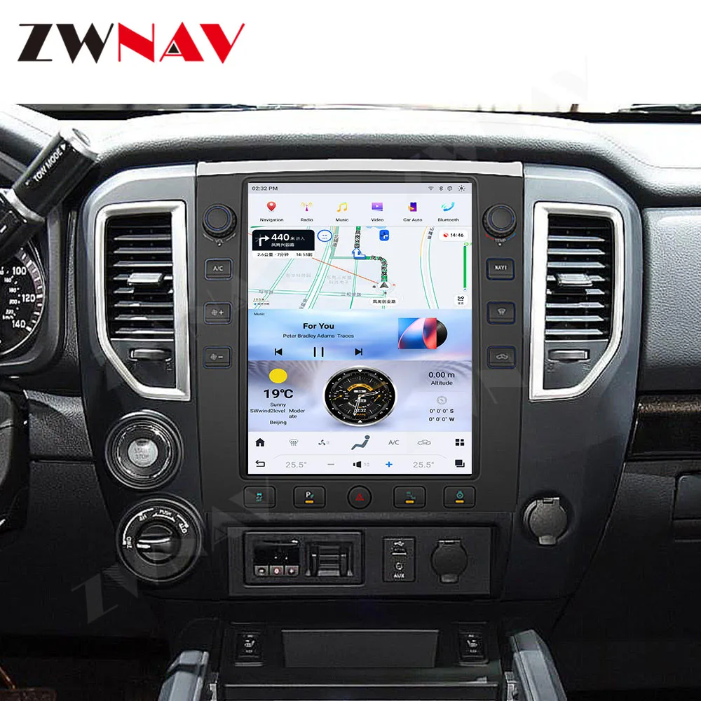 12.1 Inch HD IPS Screen Android 13 Car Stereo For Nissan Titan 2010-2019 Wireless CarPlay Android Auto GPS Navigation Head Unit