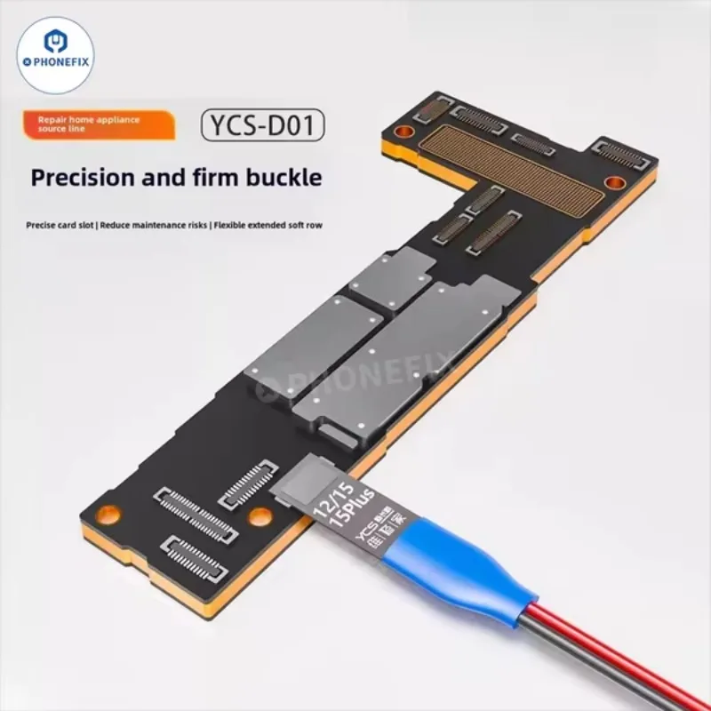Cable de arranque de energía YCS D01 en línea de detección de carga para IPhone 6-16 Pro Max Huawei Mate40 herramienta de cable de alimentación de mantenimiento de prueba