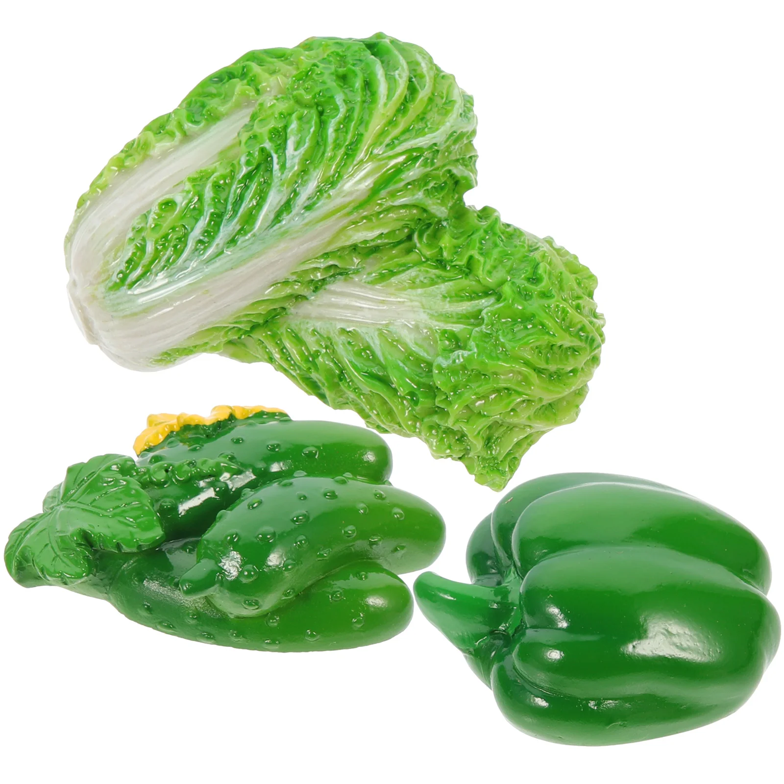 

3 Pcs Vegetable and Fruit Stickers Refrigerator Magnets Food Creative Fridge Resin for