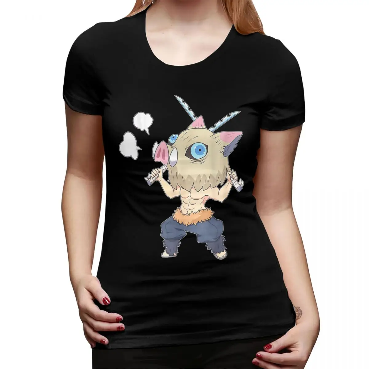 

Футболка Slayer Demon Anime Teams для женщин, уличная футболка с круглым вырезом, женские футболки, короткая летняя одежда, топы