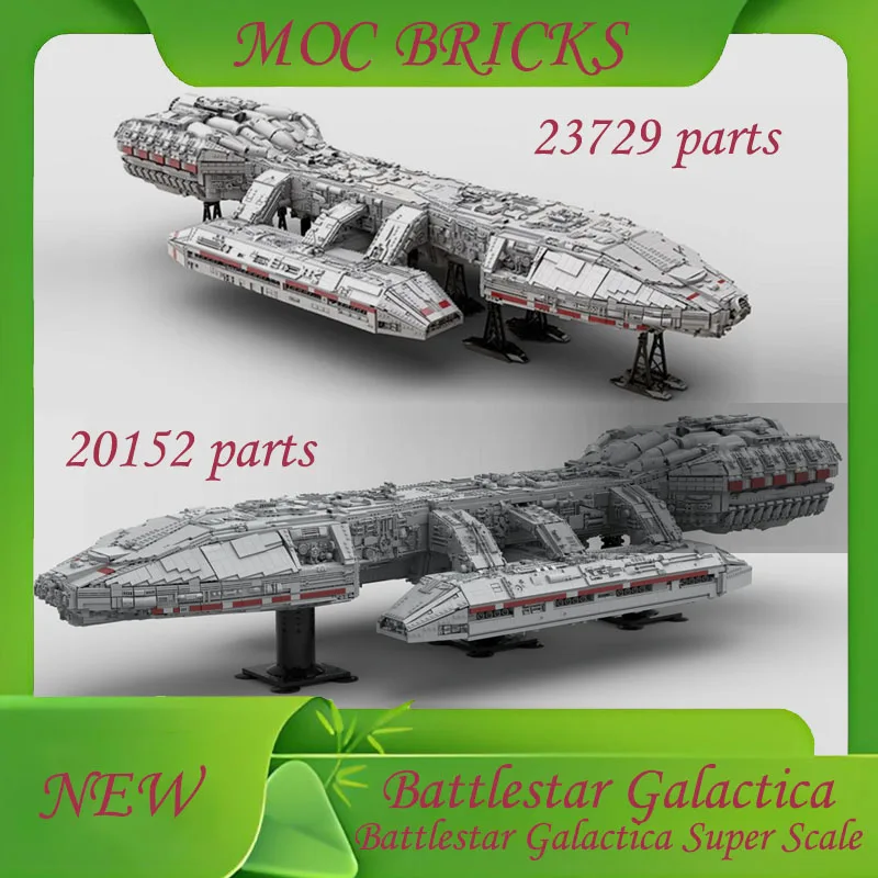 

20152/23729 Запчасти на заказ MOC Battlestar Galactica SpaceShip Боевая модель Архитектура Образовательная головоломка Орнамент Модель Игрушки Подарки