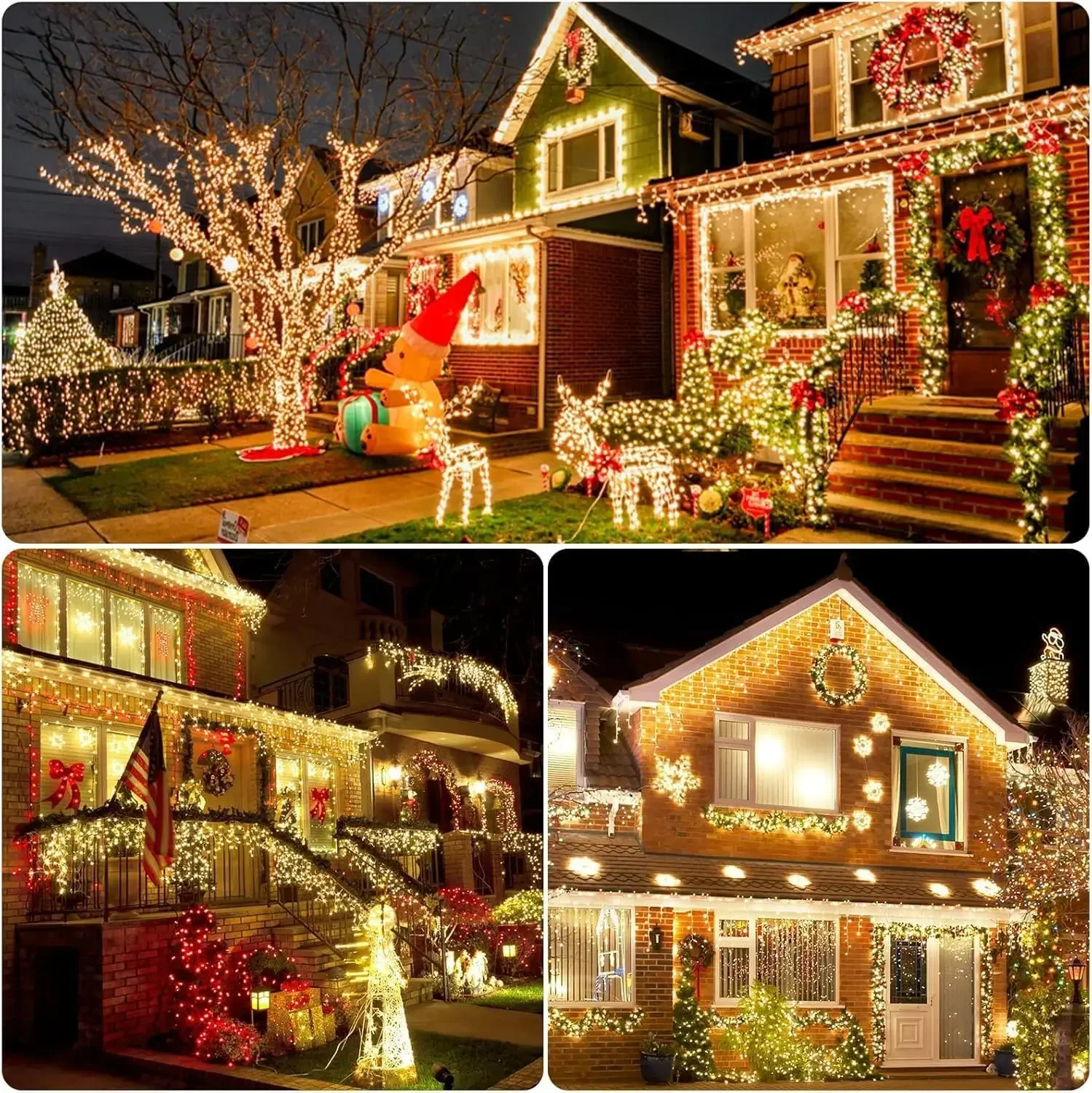 5 متر/22 متر 20/200LED أضواء الشمسية في الهواء الطلق مقاوم للماء الجنية جارلاند أضواء عيد الميلاد حفلة زينة الهالوين أضواء الشمسية #4