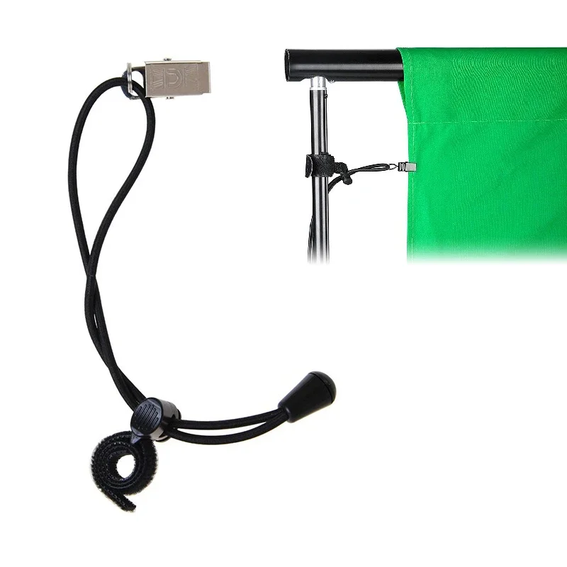 Flexible Elastische Schnur Hintergrund Clips für Tuch Muslin Papier Kulissen Einstellbar Für Foto Studio Licht Stehen Unterstützung System