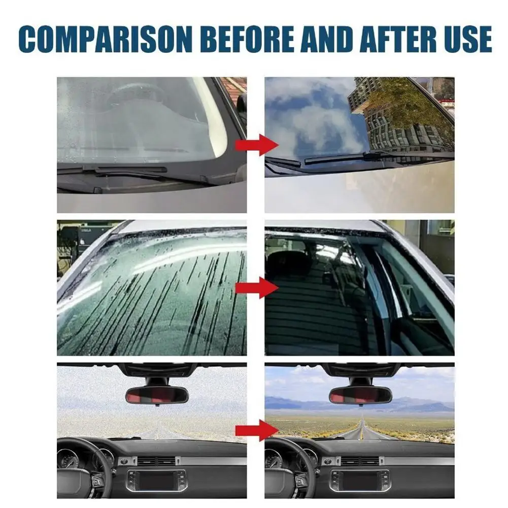 Car Glass Rainproof Agent Car Mirror Cleaning Rainproof Anti-fog Water Repellent Coating Agent Glass Spray Waterproof