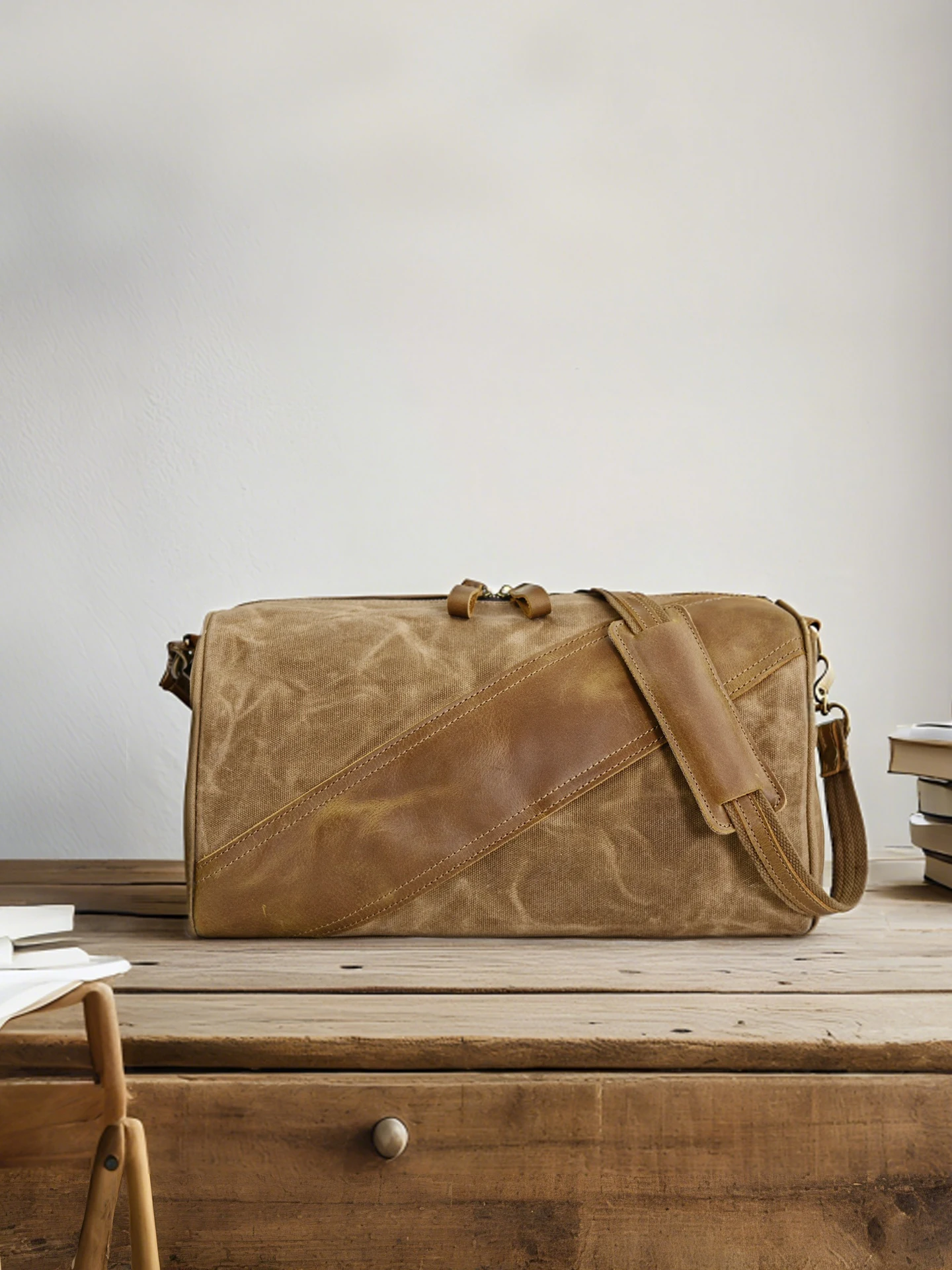 retro-style-canvas-backpack-crossbody-leisure-outdoor-fitness-yoga-bag-unisex-travel-bag-with-zipper-hidden-pocket-and-id-holder